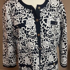 Karl Lagerfeld Chanel and inspired cardigan size L